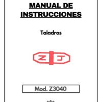 Manual Taladro ZJ Z3040