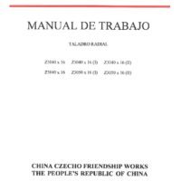 Manual Taladro ZJ Z3040