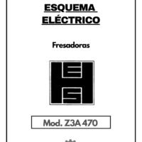 Esquema eléctrico Fresadora H. ERNAULT SOMUA Z3A 470