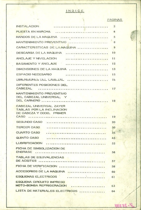 Zayer 44BM-55BM-6BM -66BM-2 Manual de instrucciones Fresadora ZAYER 44BM-55BM-6BM -66BM