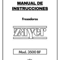 Despieces y cabezal Fresadora ZAYER BF