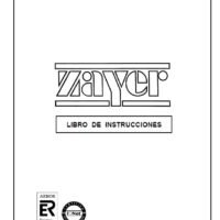 Zayer KF-2 Manual de instrucciones Fresadora ZAYER KF