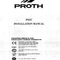 Manual de instrucciones PROTH PSGC | Rectificadora tangencial