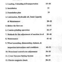 Manual de instrucciones PROTH PSGC | Rectificadora tangencial