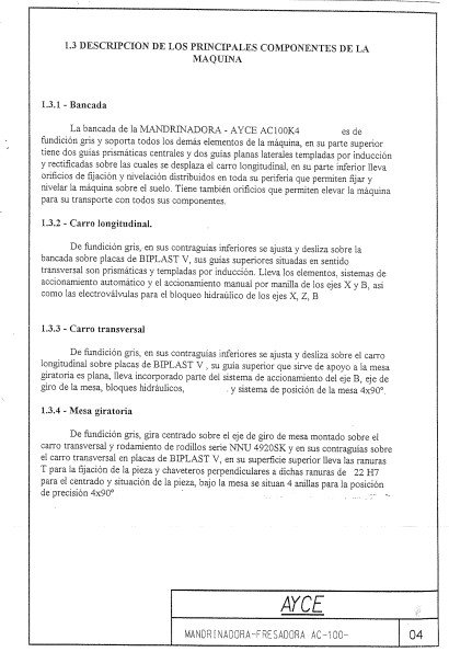 Manual de instrucciones Mandrinadora AYCE AC 100