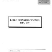 AXIAL mod. PHA 170-2 Manual de instrucciones Plegadora AXIAL PHA 170