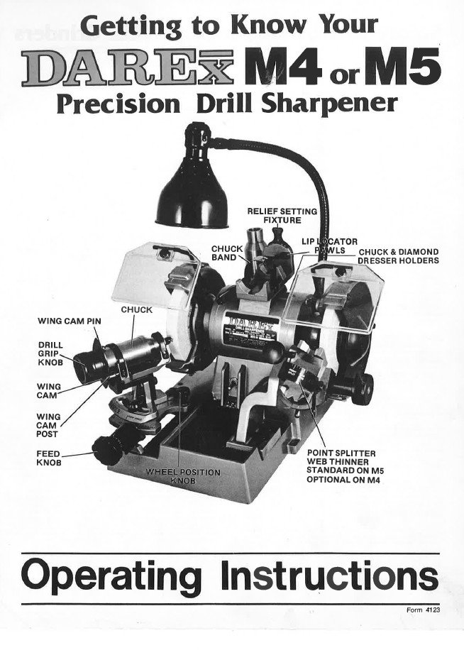 Manual de instrucciones Afiladora DAREX M4-M5
