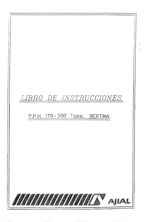 Ajial mod. PPH 170-500-2 Manual de instrucciones Cizallas AXIAL PPH 170-500