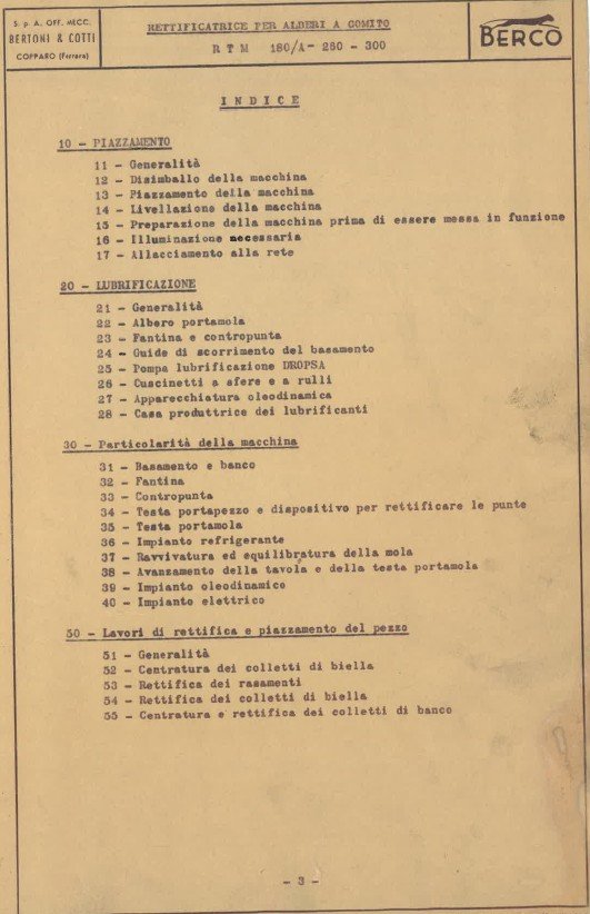 Manual de instrucciones Automoción BERCO RTM 180-260-300