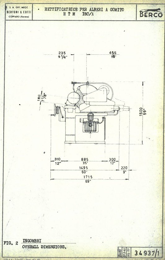 Berco mod. RTM-260-2 Manual de instrucciones Automoción BERCO RTM 180-260-300