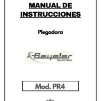 Manual de instrucciones Plegadora BEYELER PR4