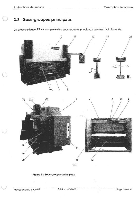 Manual de instrucciones Plegadora BEYELER PR4