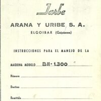 Manual de instrucciones Entalladoras JARBE BH-1300