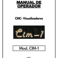 CIMO-1 Manual de operador CNC- Visualizadores CIM-1 CIM-1