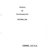 Manual de programación CNC- Visualizadores CIM-1 CIM-1