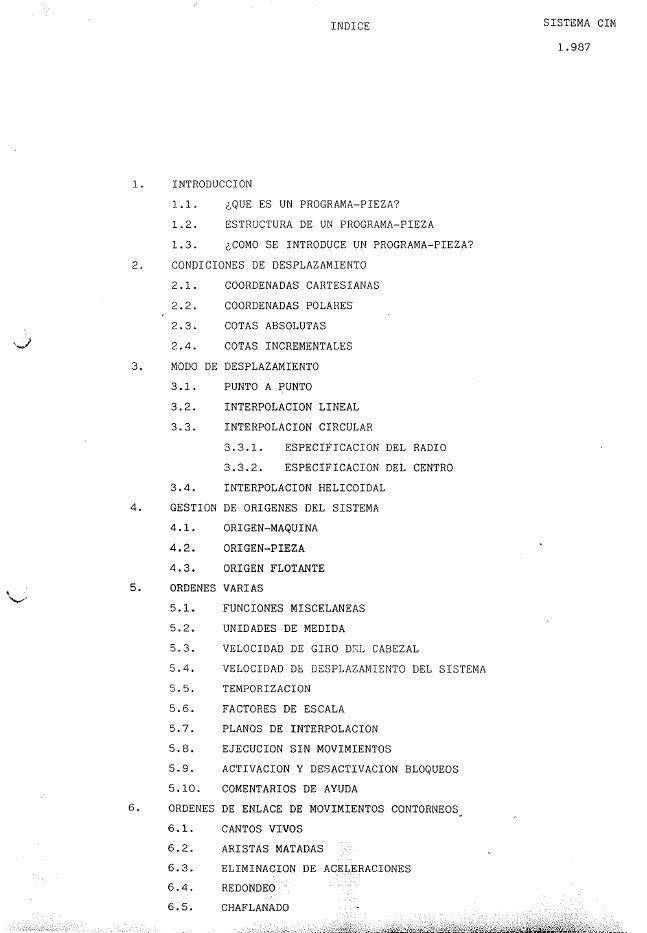 Manual de programación CNC- Visualizadores CIM-1 CIM-1