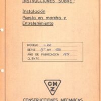 Manual de instrucciones Cepillos- limadoras CMZ L-450
