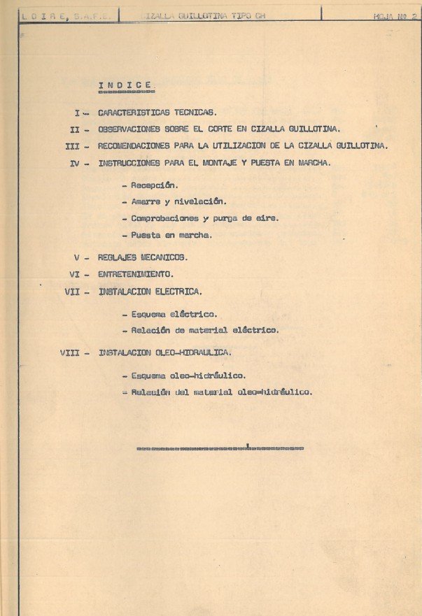 Manual de instrucciones Cizallas LOIRE SAFE CH 123