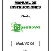 Cizalla Casanova VC-06-1 Manual de instrucciones Cizallas CASANOVA VC-06
