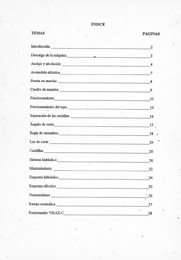 Cizalla Casanova VC-06-3 Manual de instrucciones Cizallas CASANOVA VC-06