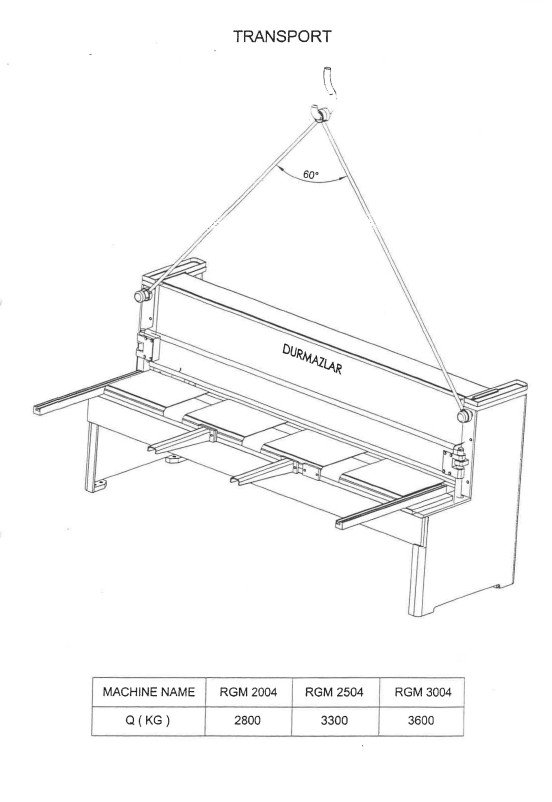 Cizalla Durma 2004-2 Manual de instrucciones Cizallas DURMA 2004