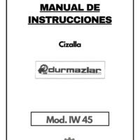 Cizalla Durma IW 45-1 Manual de instrucciones Cizallas DURMA IW 45