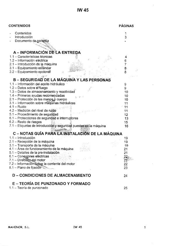 Cizalla Durma IW 45-2 Manual de instrucciones Cizallas DURMA IW 45