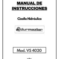 Cizalla Durma VS 4020-1 Esquema eléctrico e hidráulico Cizallas DURMA VS 4020
