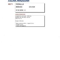 Cizalla Mebusa CH -3120-2 Manual de instrucciones Cizallas MEBUSA CH-3120