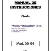 Manual de instrucciones Cizallas AJIAL-BEYELER DD - GE