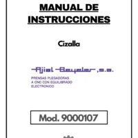 Manual de instrucciones Cizallas AJIAL-BEYELER DD - GE