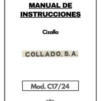 Collado mod. C17-24-1 Manual de instrucciones Cizallas COLLADO C17/24