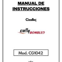 Colly mod. CG-1042-1 Manual de instrucciones Cizallas COLLY CG1042