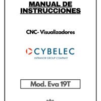 Cybelec mod. Eva 19T-1 Manual de instrucciones CNC- Visualizadores CYBELEC Eva 19T