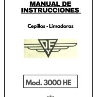 Manual de instrucciones Cepillo puente DYE 3000 HE