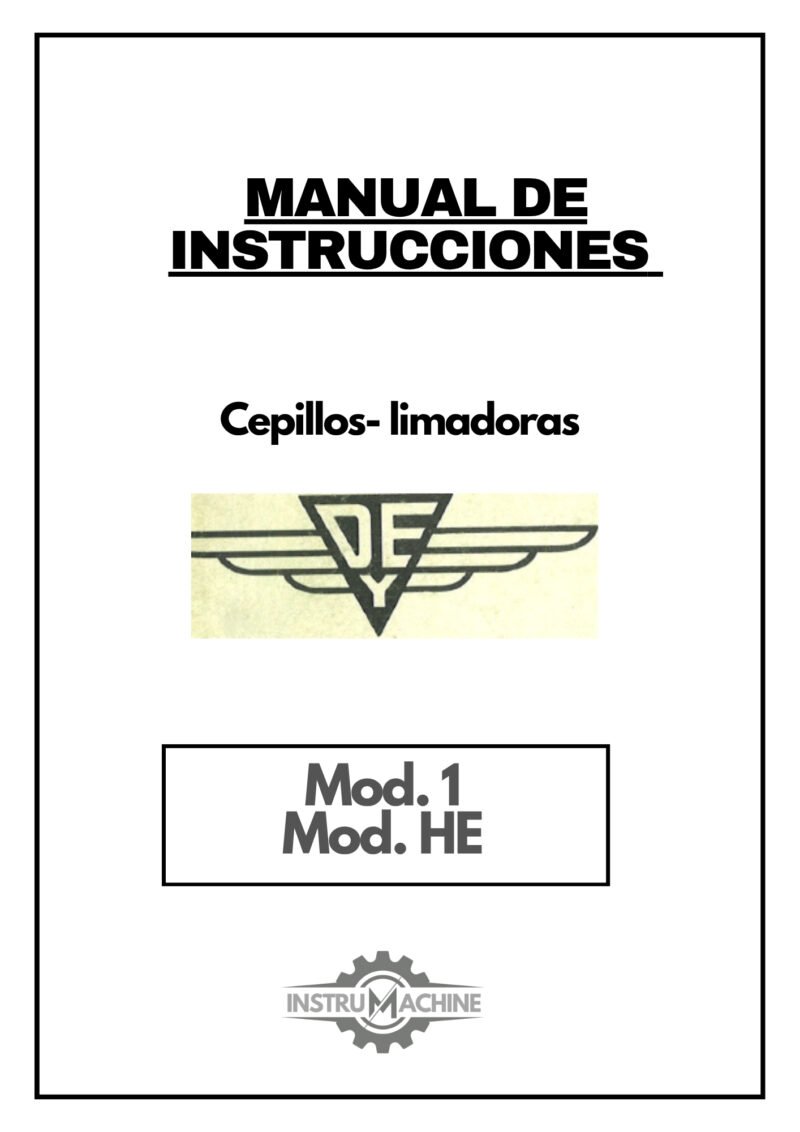 Manual de instrucciones Cepillo puente DYE 3000 HE