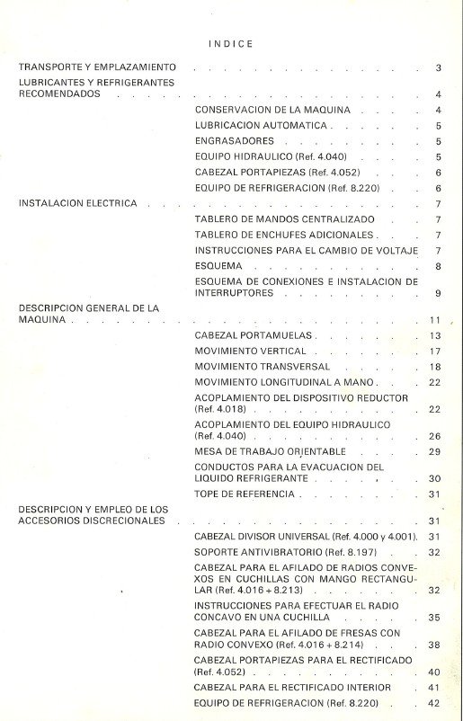 Manual de instrucciones Afiladora ELITE 70