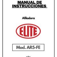 Elite mod. AR5-FE-1 Manual de instrucciones Afiladora ELITE AR5-FE