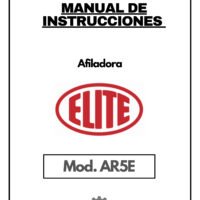 Manual de instrucciones Afiladora ELITE AR5E