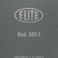 Manual de instrucciones Afiladora ELITE AR5E