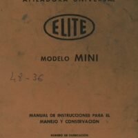 Manual de instrucciones Afiladora ELITE Mini