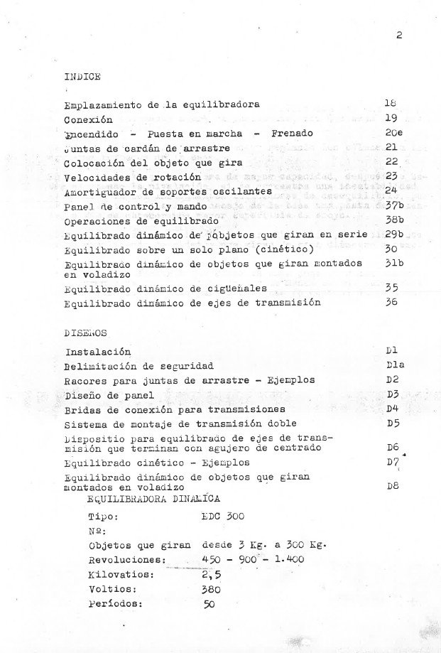 Manual de instrucciones Automoción BORGO equilibradira cigueñales