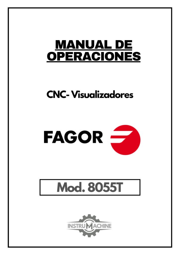 Portada Manual de operaciones CNC- Visualizadores FAGOR 8055TC