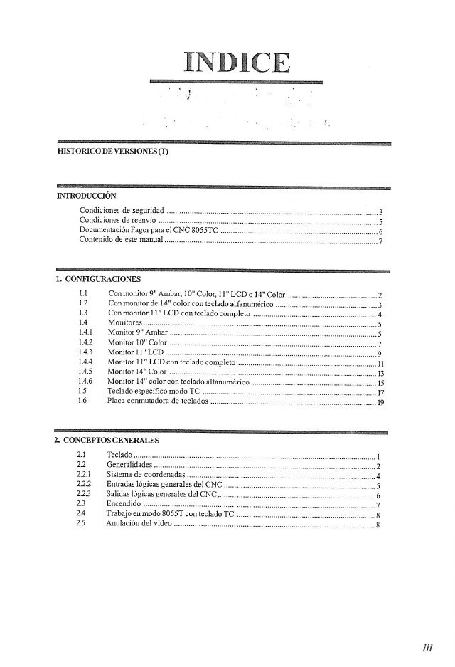 Manual de operaciones CNC- Visualizadores FAGOR 8055TC