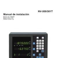 Manual de instrucciones CNC- Visualizadores FAGOR NV300T / NV301T