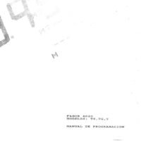Manual de programación CNC- Visualizadores FAGOR 8020