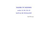 Manual de instrucciones CNC- Visualizadores FAGOR 8025