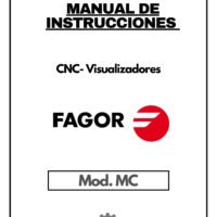 Manual de instrucciones CNC- Visualizadores FAGOR MC manual de uso cnc 805