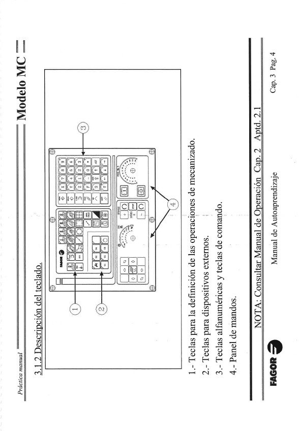 Manual de instrucciones CNC- Visualizadores FAGOR MC manual de uso cnc 805