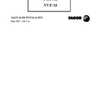 Manual de instrucciones CNC- Visualizadores FAGOR NVP-M